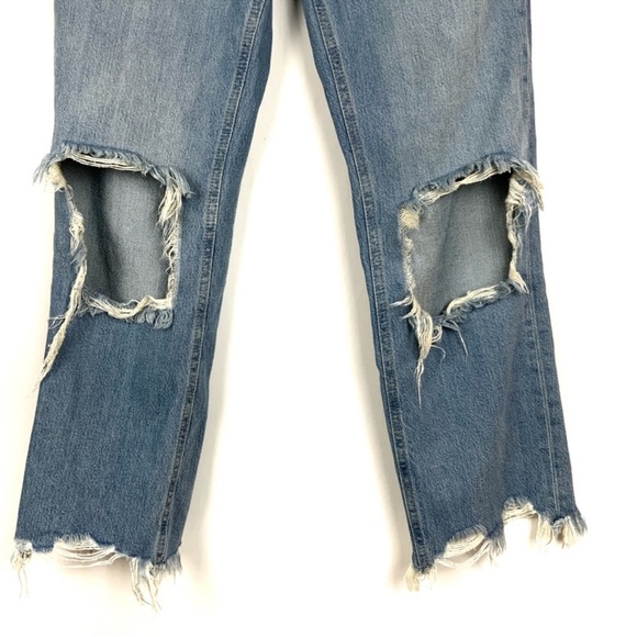 Free People We The Free Maggie Straight Jean Light Stone Wash - Picture 7 of 15